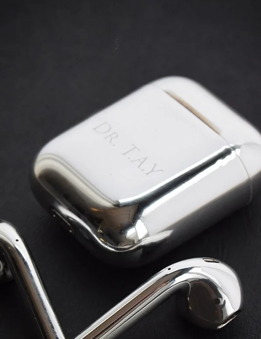 silver airpods 2