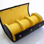Custom watch roll python yellow inside