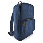 zaino in pitone blu scuro2