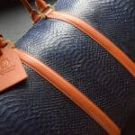 Blue Python Duffle Bag