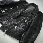 真品蟒蛇夹克灰色内部