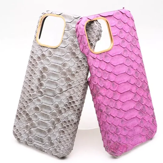 Genuine python luxury iphone case