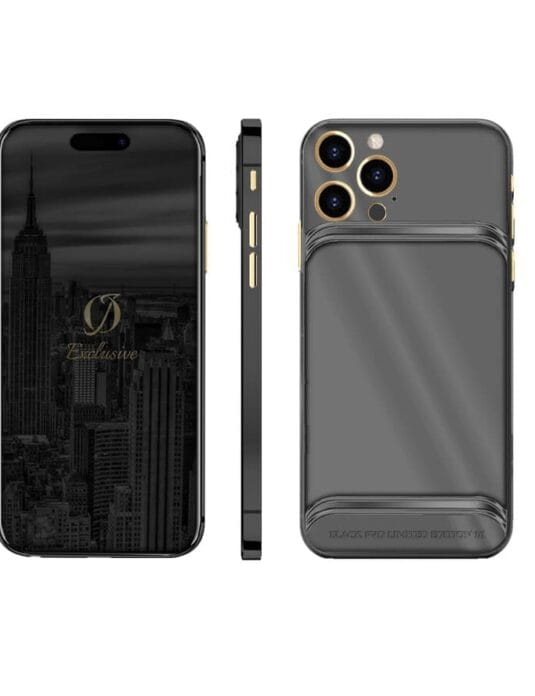 gold black iphone 15 pro max infinity edition