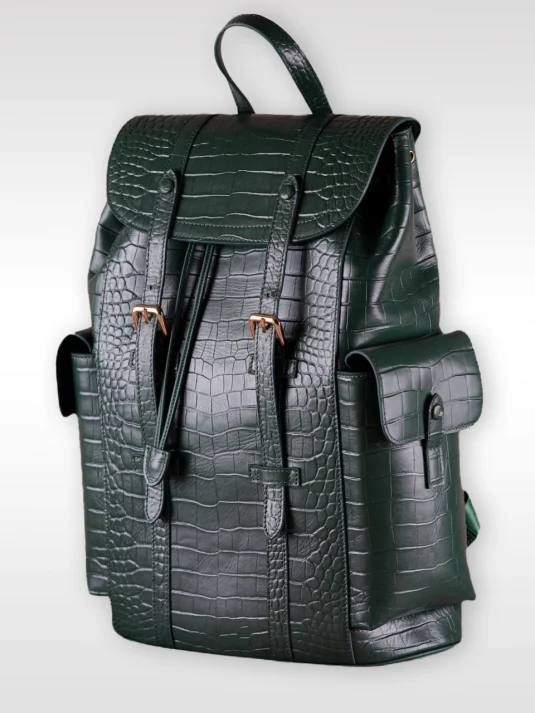 Crocodile leather clearance backpack