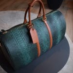 green python duffle bag
