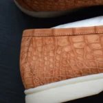 爱马仕橙色鳄鱼便鞋