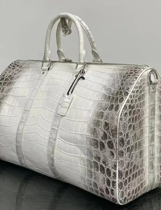 himalayan crocodile duffle bag