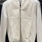 nubuck white crocodile sweater