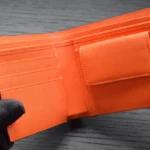 Cartera interior de saffiano naranja