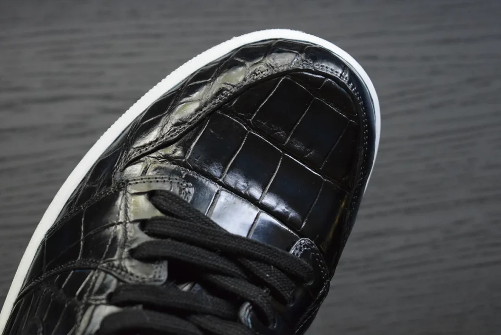 patina dark blue crocodile nike jordan shoes close