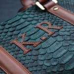 green python duffle bag