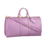 粉色皮革行李袋 周末款