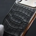 Platinum iphone 17 pro max crocodile engraved