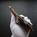 Platinum iphone 17 pro max crocodile engraved