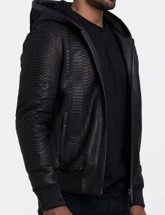 Python jacket with hoodie oj exclusive