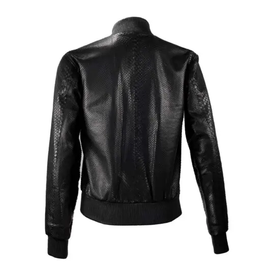 python leather jacket back oj exclusive