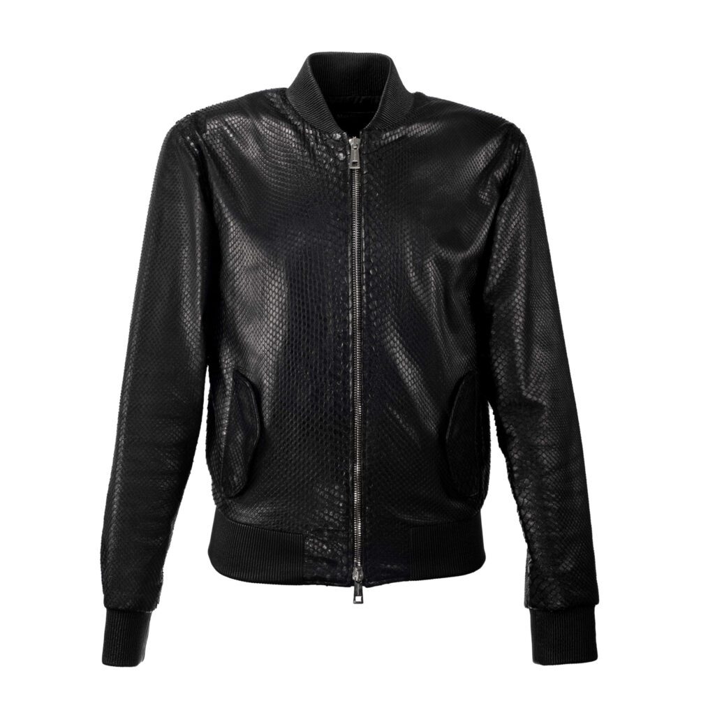 python leather jacket front oj exclusive