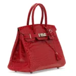 Red crocodile lv hanbag birkin design