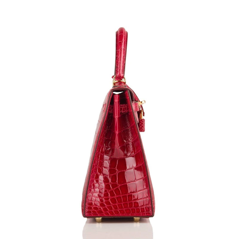 red glossy crocodile lv handbag kelly design3