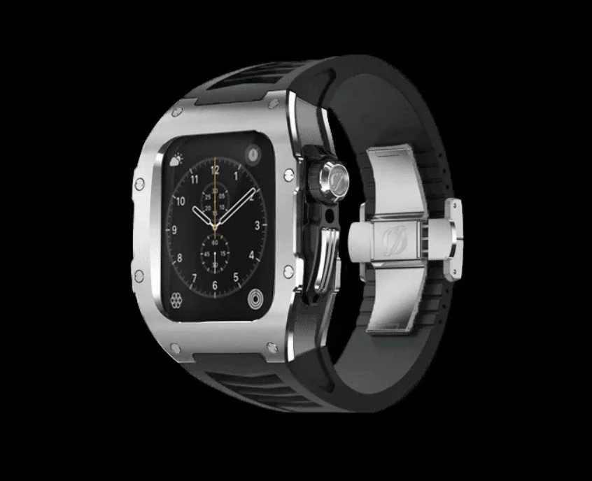 richard mille silver apple watch case