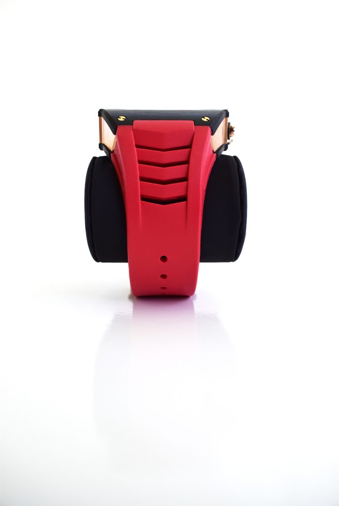 Rose gold apple watch case rm red strap