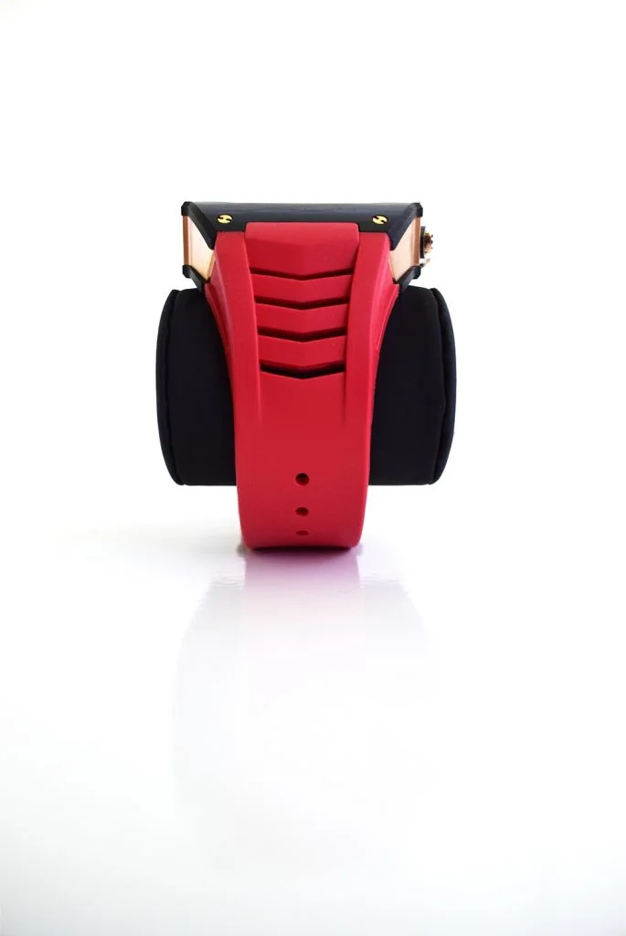 rose gold apple watch case rm red strap