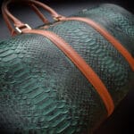 green python duffle bag