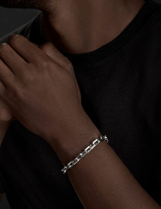 silver link bracelet 1