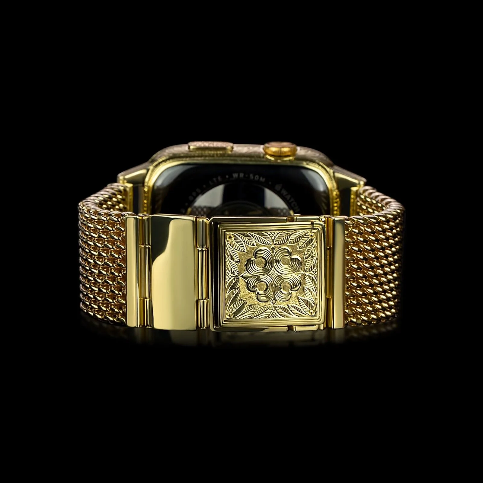 solid 18k gold apple watch 8 back