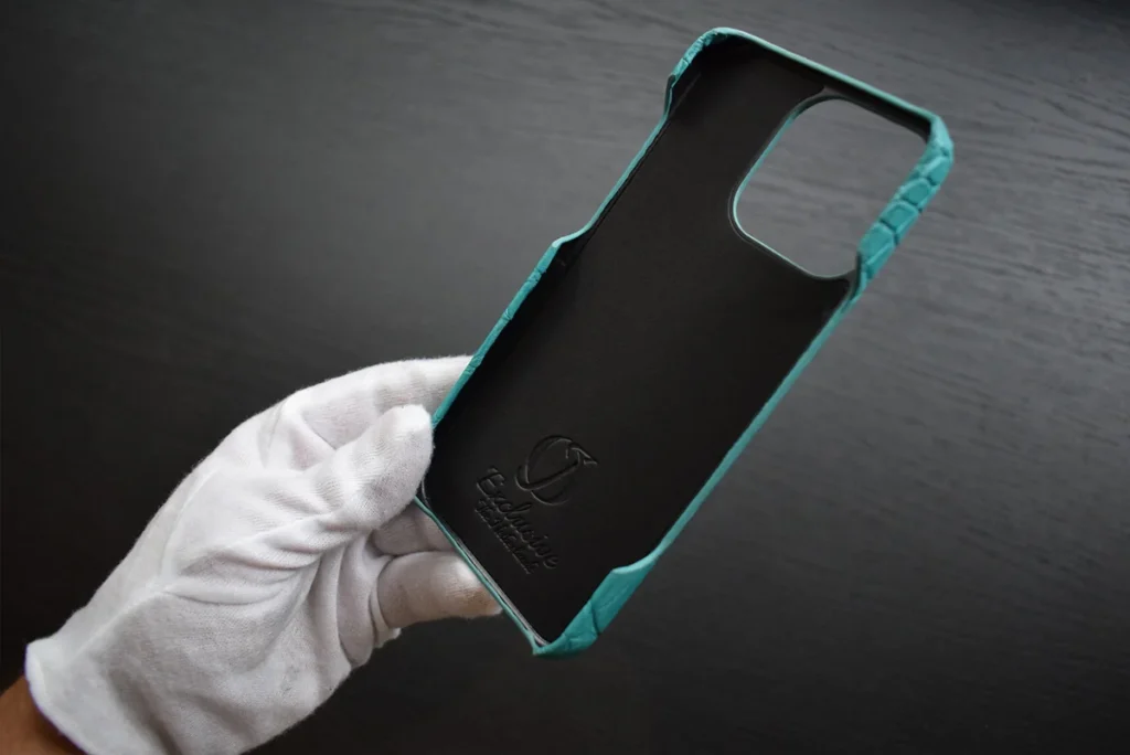 蒂芙尼蓝鳄鱼皮 iPhone 手机壳