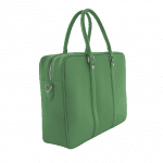 Togo leather briefcase lime green
