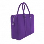 Togo leather briefcase purple