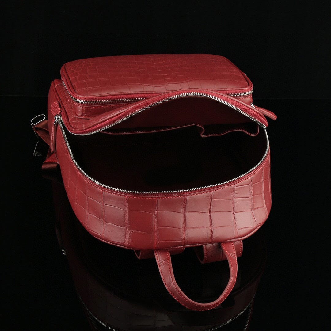 unisex genuine crocodile leather backpack wine red 41307793686827 2000x.progressive