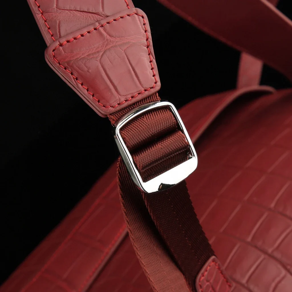 unisex genuine crocodile leather backpack wine red 41307794899243 2000x progressive