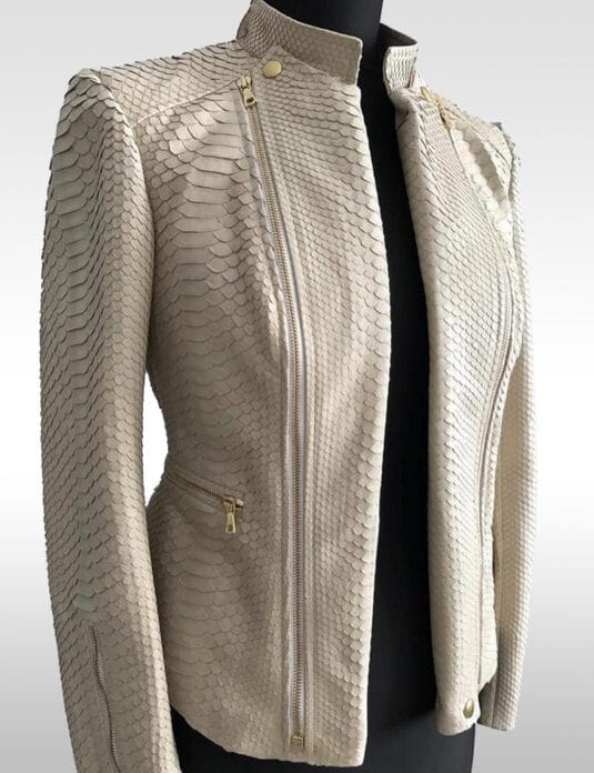 white python ladies jacket front oj exclusive